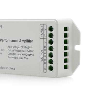Mi Light DC12V-24V PA4 4-Channels RGB RGBW LED Amplifier Controller for LED Strips