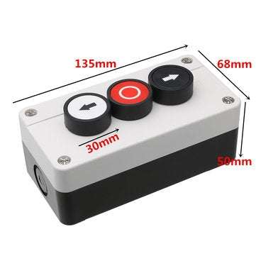 Push Button Station Up Down Arrows with Stop Button Hoist Roller Shutter Door