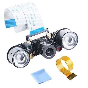 Night Vision 5 Megapixel OV5647 Sensor Camera Adjustable-focus Module With Infrared Light Sensor for