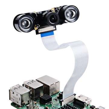 Night Vision 5 Megapixel OV5647 Sensor Camera Adjustable-focus Module With Infrared Light Sensor for