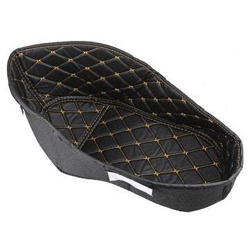 Rear Trunk Cargo Liner Protector Motorcycle PU Leather Seat Bucket Pad Storage Box... (COLOR.: GOLD)