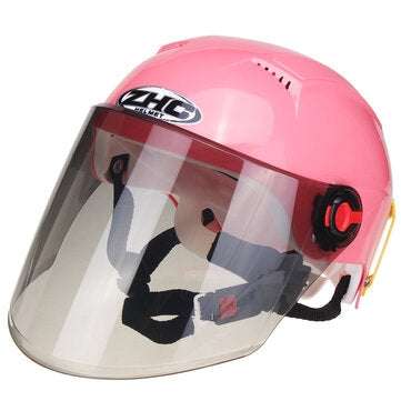 Motorcycle Half Face Helmet Cycling Outdoor Sports ultraviolet-proof Helmets (COLOR.: PINK)