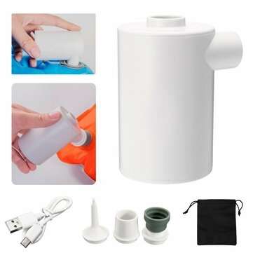 Portable Mini Light Air Pump USB Inflatable Quick Inflate Deflate Tools Outdoor