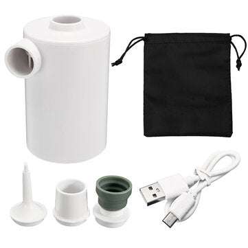 Portable Mini Light Air Pump USB Inflatable Quick Inflate Deflate Tools Outdoor