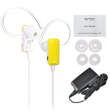 Sport Stereo Wireless bluetooth Hands Free Headset Mic Earphone For Running (COLOR.: YELLOW)