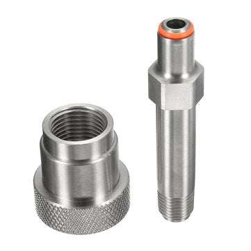 MNPT SCBA Firefighting SS-CGA 347 Kit 1/4 Inch MNPT Hand Tight Nut And 3 Inch Nipple
