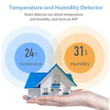 Smarsecur Zigbee Temperature and Humidity Sensor Smart Home EWelink Temperature and Humidity Sensor