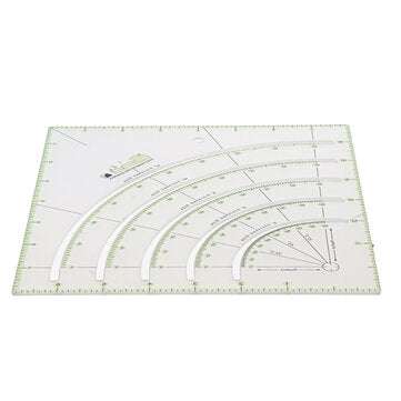 Multifunctional Acrylic Arcs & Fans Quilt Paper Fabric Circle Cutter Ruler