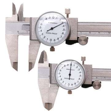 Metric Gauge Measuring Tool Dial Caliper 0-150mm/0.02mm Shock-proof Stainless Steel Precision Verni