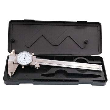 Metric Gauge Measuring Tool Dial Caliper 0-150mm/0.02mm Shock-proof Stainless Steel Precision Verni
