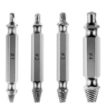 Screw Extractor Drill Bits Set Broken Speed Out Easy Out Flexible Shaft Bits Extentio... (TYPE: KIT)