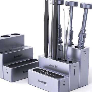 QIANLI iCube Aluminium Alloy Storage Box Screwdrivers Tweezers Screw Magnetic Storage Rack Multi-fun