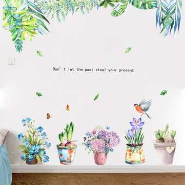 Miico FX82026 2 PCS Flower Printing Sticker Decorative Sticker Sofa Background Wall Sticker DIY Stic