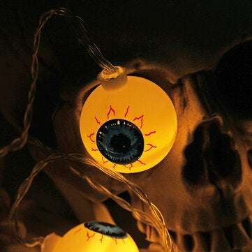 Specter Skeleton Ghost Eyes Pattern Halloween LED String Lig... (LED QUANTITY: 10LED | PATTERN: EYE)