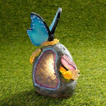 Outdoor Garden Solar Animal Butterfly LED Night Light Yard Figurine Lamps Pathway Decorations