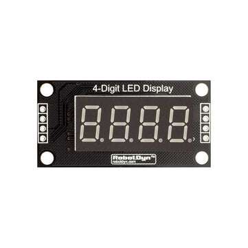 Robotdyn 0.36 Inch 4-Digit LED Display Tube 7-segments TM1637 30x14mm Yellow Decimal Point Module