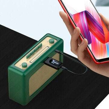 T1 2 in 1 Bluetooth 5.0 Adapter USB AUX Wireless Audio Receiver Transmitter with Display Screen