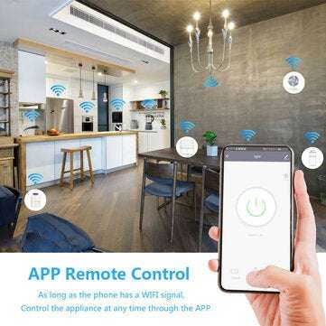 SMATRUL White Switch Smart Life APP WiFi Voice Relay Controller Timer Module 110V 220V 10A