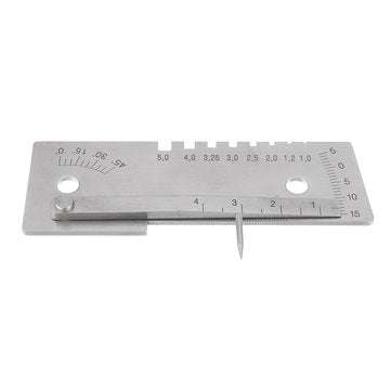Machifit Universal 45 Degree Weld Gauge Welder Seam Inspection Measuring Ruler Welding Tool