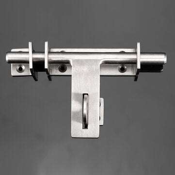 Sliding Bolt Gate Latch Door Thickened 304 Stainless Steel Barrel Bolt Door Latch Door Hasp with Pad