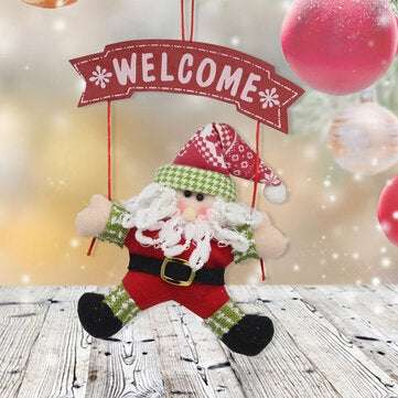 Santa Claus Snowman Christmas Door Hanging Ornament Tree Home Decoration Xmas Gift (SIZE: A)