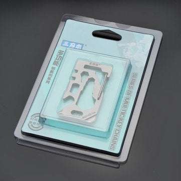 Sanrenmu SK016D  Mini Multi Tools Kit Nail Puller Wrench Opener Keychain