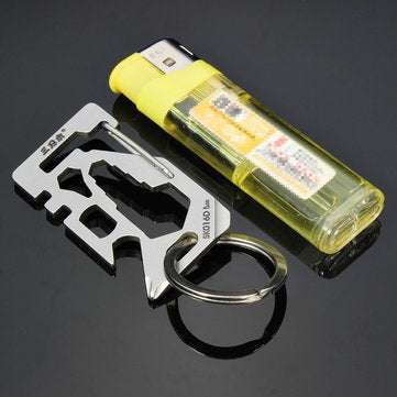 Sanrenmu SK016D  Mini Multi Tools Kit Nail Puller Wrench Opener Keychain