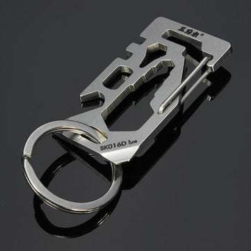 Sanrenmu SK016D  Mini Multi Tools Kit Nail Puller Wrench Opener Keychain