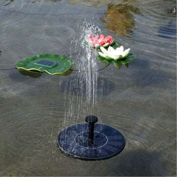 Mini Solar Power Water Fountain Garden Pool Pond Outdoor Solar Panel Bird Bath Floating Water Founta