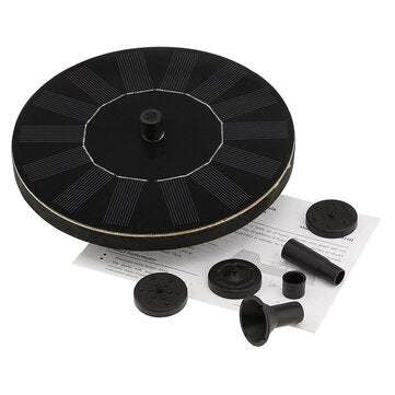 Mini Solar Power Water Fountain Garden Pool Pond Outdoor Solar Panel Bird Bath Floating Water Founta