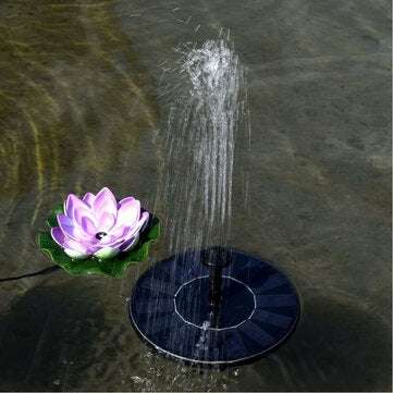 Mini Solar Power Water Fountain Garden Pool Pond Outdoor Solar Panel Bird Bath Floating Water Founta
