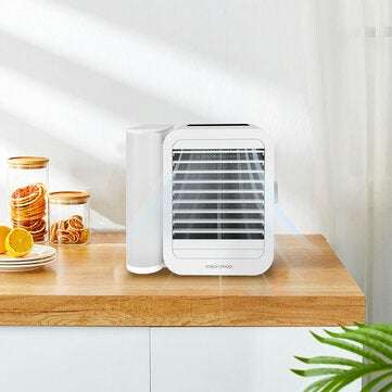 MICROHOO 6W 1000ml Water Capacity White Mini Air Conditioner Touch Screen Adjustment Energy Saving L
