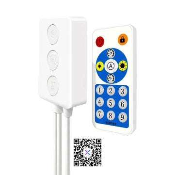 SP601E WS2812B WS2811 bluetooth Music LED Controller Built In Mic Dual Signal Addressable Pixels for