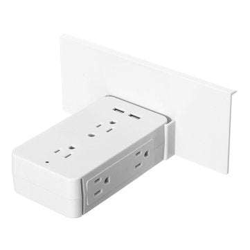 Multifunction 8 Port 6 Outlet Extenders Surge Electrical Socket Protector Washroom Extenders 2 USB P