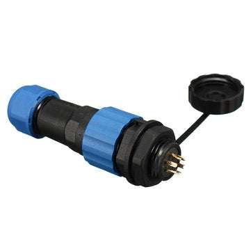 SP16 IP68 Waterproof Connector Male Plug & Female Socket 6 Pin Panel Mount Wire Cable Connector Avia