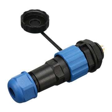 SP16 IP68 Waterproof Connector Male Plug & Female Socket 6 Pin Panel Mount Wire Cable Connector Avia