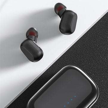 TOPK F22 TWS bluetooth 5.0 True Wireless Earphone LED Display Button Control Sports Headphones With