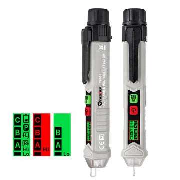 Tooltop T8901 Non-Contact Phase/Voltage Test Pen Multifunctional NCV 12-1000V AC Tester with Light +