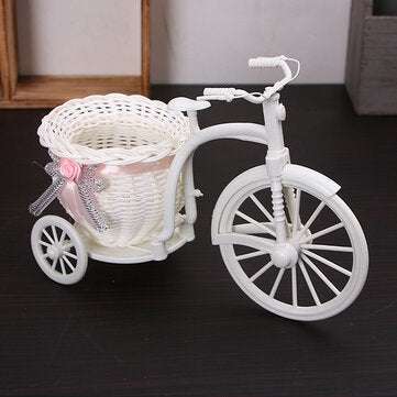 Mini Portable Handicraft Basket Bicycle Tricycle Basket Wedding Proposal Decorative Storage Basket F