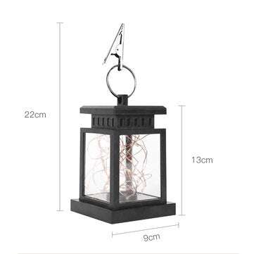Solar Powered Hanging Lantern LED Solar Candle Lights Outdoor Decorative Path Light Lawn Light for P