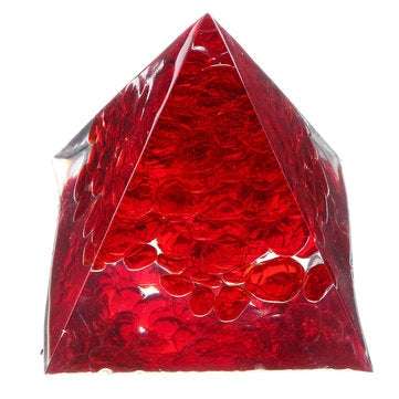 Orgone Pyramid Energy Generator Tower Healing Crystal Red Gemstone Home Decorations