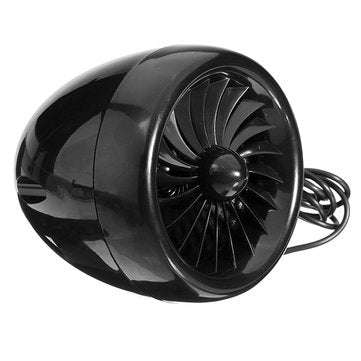 Motorcycle Bike Waterproof Speaker Amplifier Music Horn 3.5 inch Rear View Mirror Black Shark SPK96D