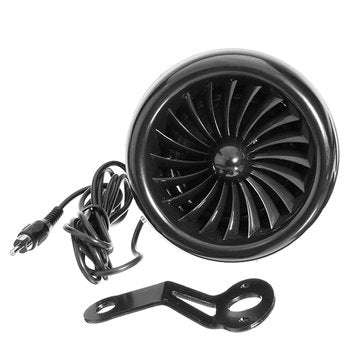 Motorcycle Bike Waterproof Speaker Amplifier Music Horn 3.5 inch Rear View Mirror Black Shark SPK96D