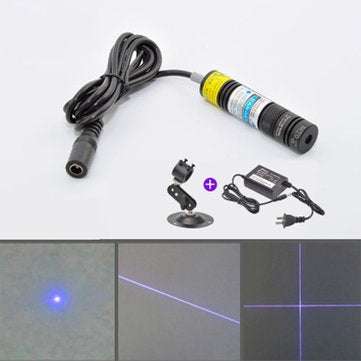 MTOLASER 80mW 405nm Blue-violet Cross Laser Module Generator Variable Focus Industrial Marking Posit