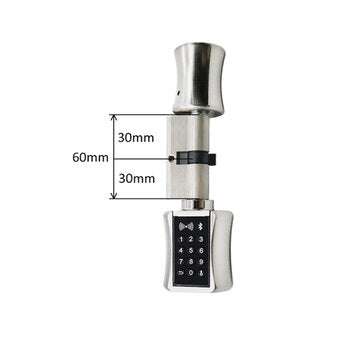 Smart Cylinder Lock APP Control TT Lock Digital Keypad Code RFID Card Keyless Door Loc... (SIZE: 60)