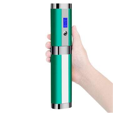 Portable Air Compressor Digital Lcd Display Mini Air Inflator Hand Held Tire Pump... (COLOR1: GREEN)