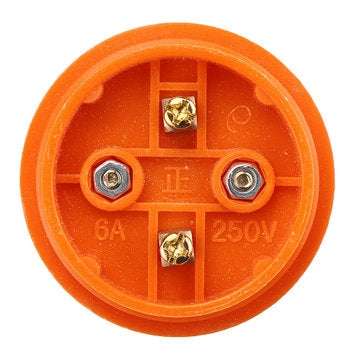 Orange Suspended Lamp Holder E27 Screw Socket Light Bulb Adapter AC250V