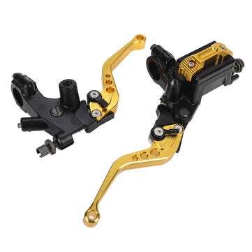 Motorcycle 7/8Inch 22mm Brake Clutch Master Cylinder Lever For Yamaha/Honda/Kawasak... (COLOR: GOLD)