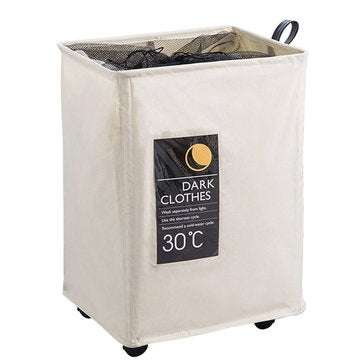 Single Mesh Cloth With Wheels Beam Hamper Oxford Cloth Storage Box Aluminum Frame Storage Baskets