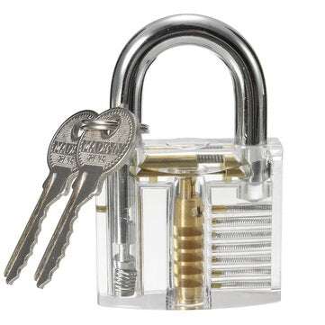 Mini Locksmith Tool Suit Set Lock Pick Tools Training Lock + Keys Suit Set with Key Remover